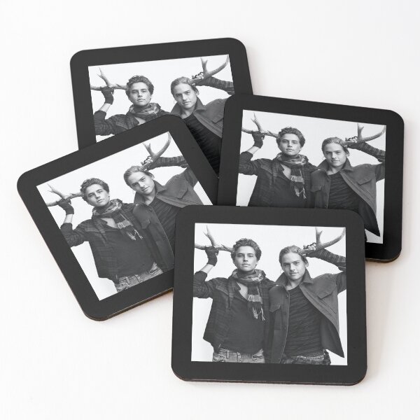 Item preview, Cole And Dylan Sprouse Throw Pillow designed and sold by kimmesajgreh.