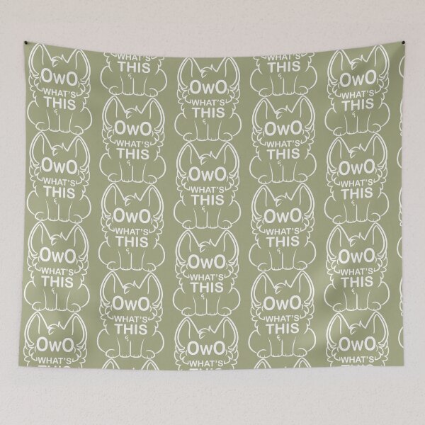 Item preview, OwO What_x27_s this - white text designed and sold by TheErrant.