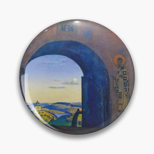 Item preview, Nicholas Roerich And We are Opening the Gates Landscape designed and sold by TeeARTHY.