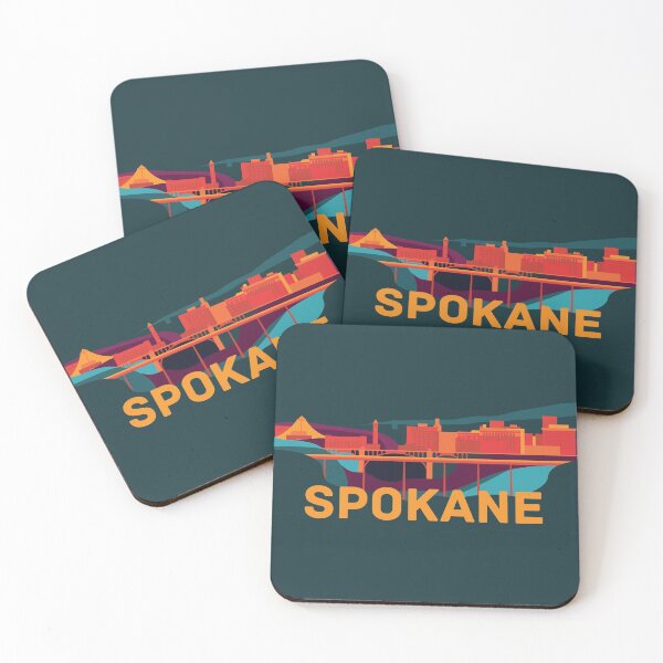 Item preview, Abstract Spokane Cityscape designed and sold by SkySlate.