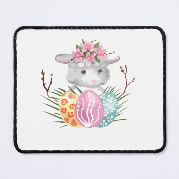 Item preview, Cute Sheep with flowers Stickers for Handspinners & Sheep Lovers designed and sold by DSeller.