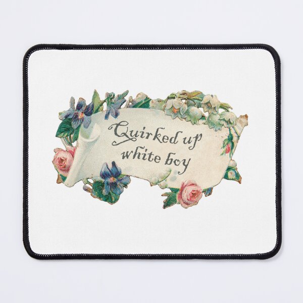 Item preview, Quirked Up White Boy Floral Banner designed and sold by WalterBenson.