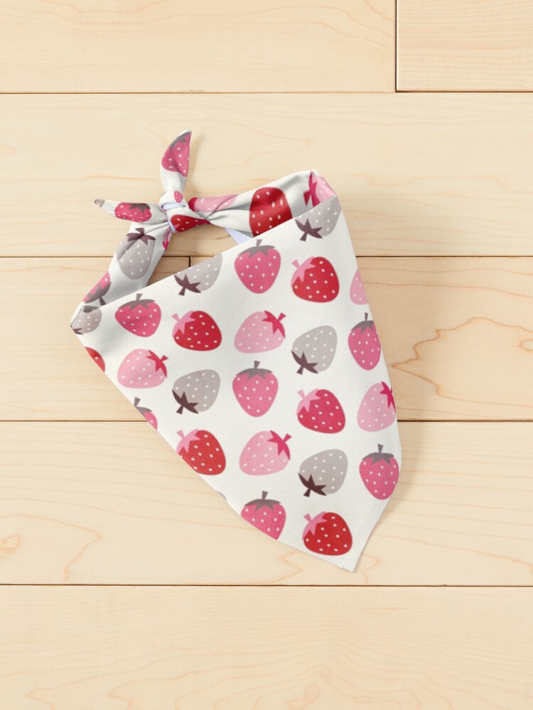 Thumbnail 2 of 6, Pet Bandana, Strawberry Fields designed and sold by daisy-beatrice.