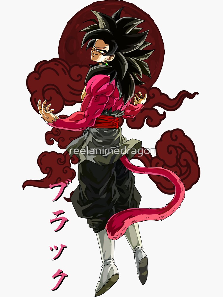 Goku Black Rose Super Saiyan 4 Poster for Sale by reelanimedragon