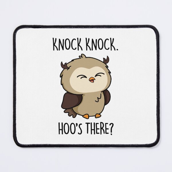 Item preview, Knock Knock Hoos There Funny Owl Puns designed and sold by punnybone.