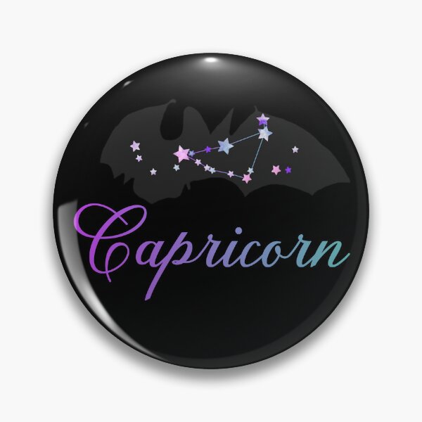 Item preview, Zodiac Bat Capricorn designed and sold by PrettyGrimGhoul.