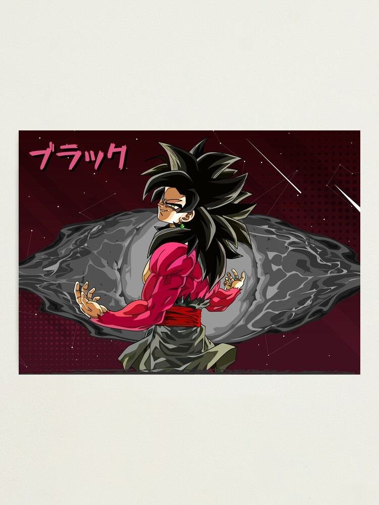 Goku Black Rose Super Saiyan 4 Poster for Sale by reelanimedragon