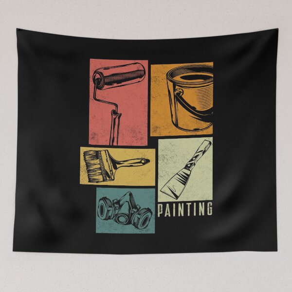 Item preview, Painter Painting Equipment Silhouettes designed and sold by ShopTheStyle.