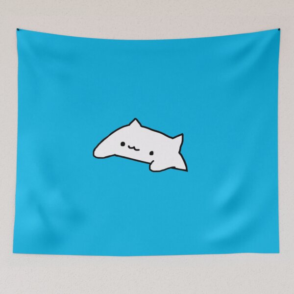 Item preview, Cute blue bongo cat designed and sold by sunii-berry.