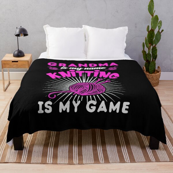 Item preview, Grandma Is My Name Knitting Is My Game - Funny Senior Hobby designed and sold by FILEX ⭐⭐⭐⭐⭐(826).