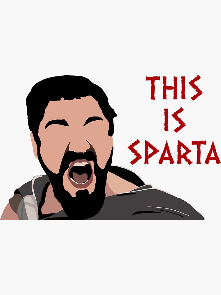 This Is Sparta - 300 Sticker for Sale by kargashah