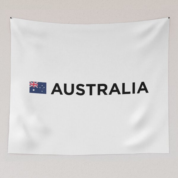 Item preview, Australia with Small Flag (Black Text) designed and sold by STUDIO-72.