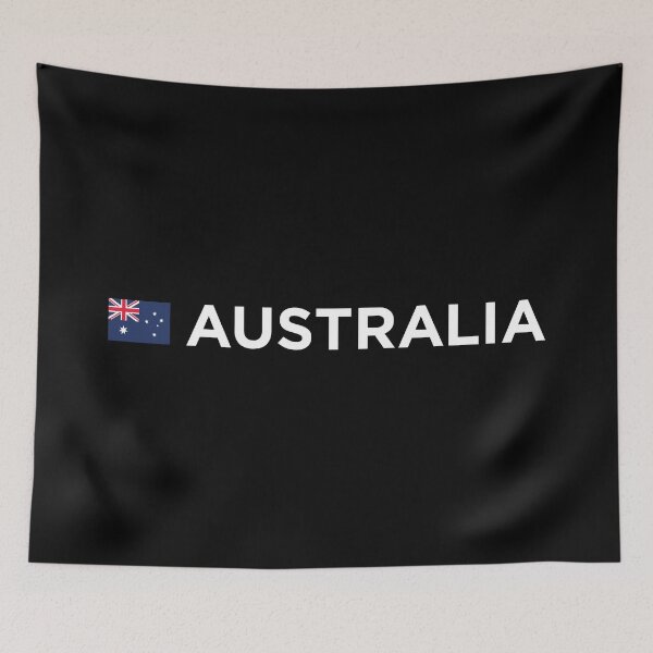 Item preview, Australia with Small Flag (White Text) designed and sold by STUDIO-72.