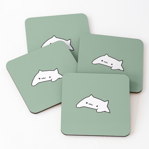 Item preview, Cute sage green bongo cat designed and sold by sunii-berry.