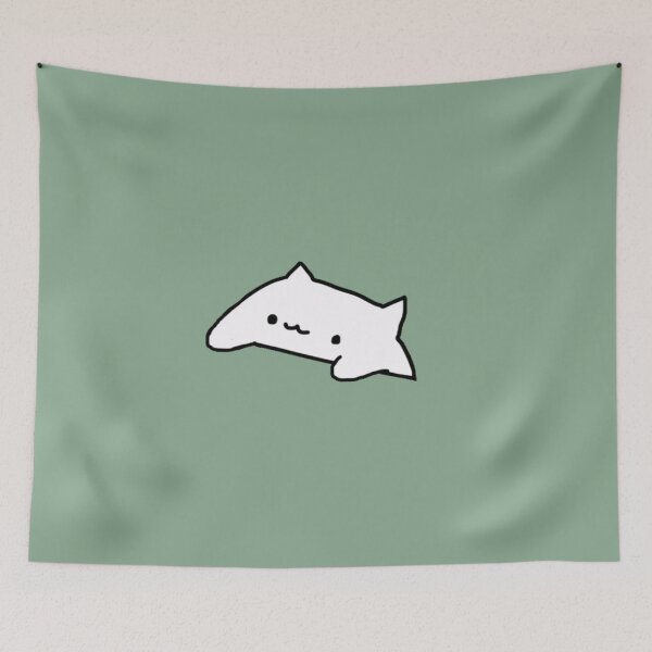 Item preview, Cute sage green bongo cat designed and sold by sunii-berry.
