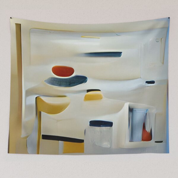 Item preview, colorful abstract modern minimal oil canvas original art  designed and sold by Surrealarts727.
