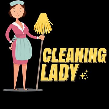 Cleaning Lady Housekeeping Professional Cleaner' Sticker