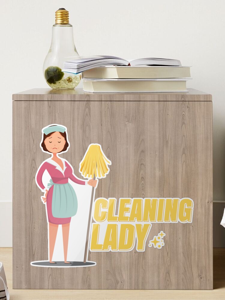 Cleaning Lady Housekeeping Professional Cleaner' Sticker