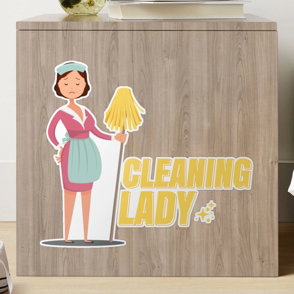 Cleaning Lady Housekeeper Housekeeping Cleaner' Sticker