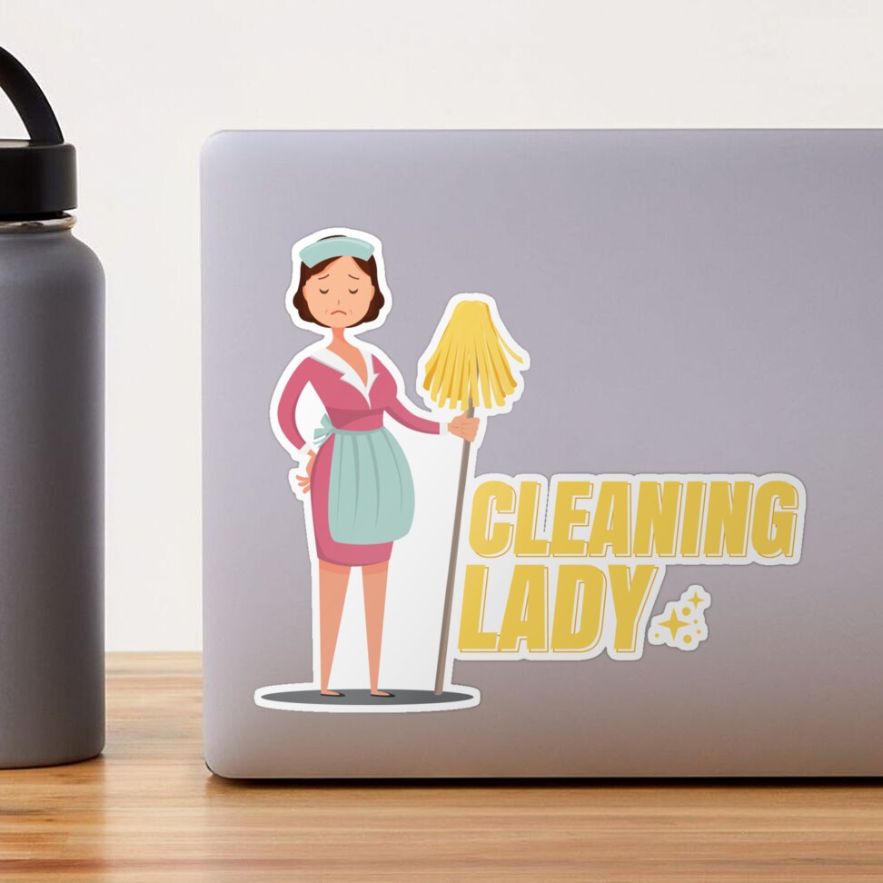 Cleaning Lady Housekeeper Housekeeping Cleaner' Sticker