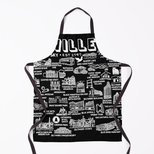 Item preview, Asheville Map Art designed and sold by fiberandgloss.
