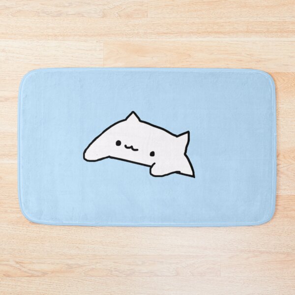 Item preview, Cute pastel blue bongo cat designed and sold by sunii-berry.