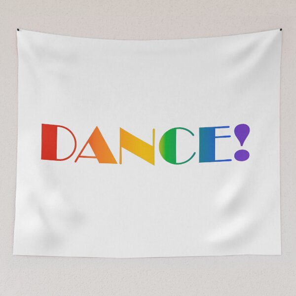 Item preview, DANCE - rainbow text  designed and sold by Inspirationmotivation.