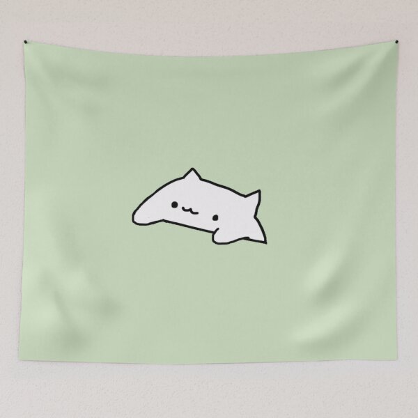 Item preview, Cute pastel green bongo cat designed and sold by sunii-berry.