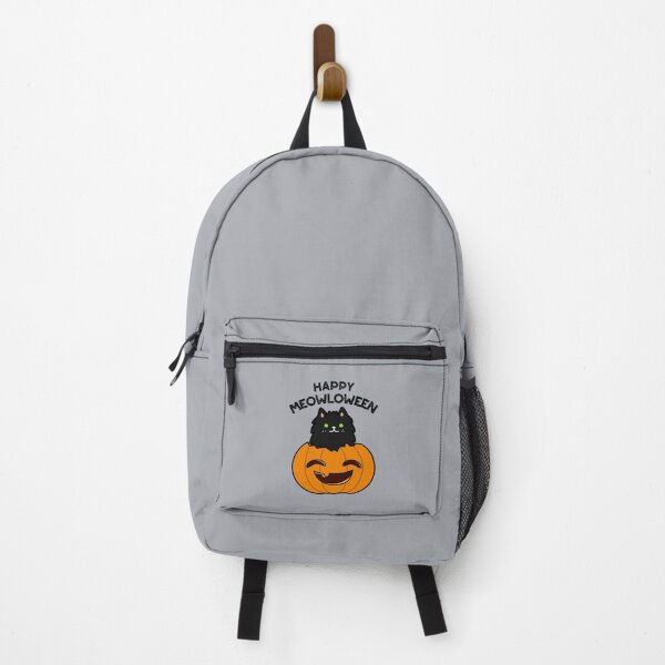 Item preview, Happy Meowloween Funny Halloween Black Cat Puns designed and sold by punnybone.