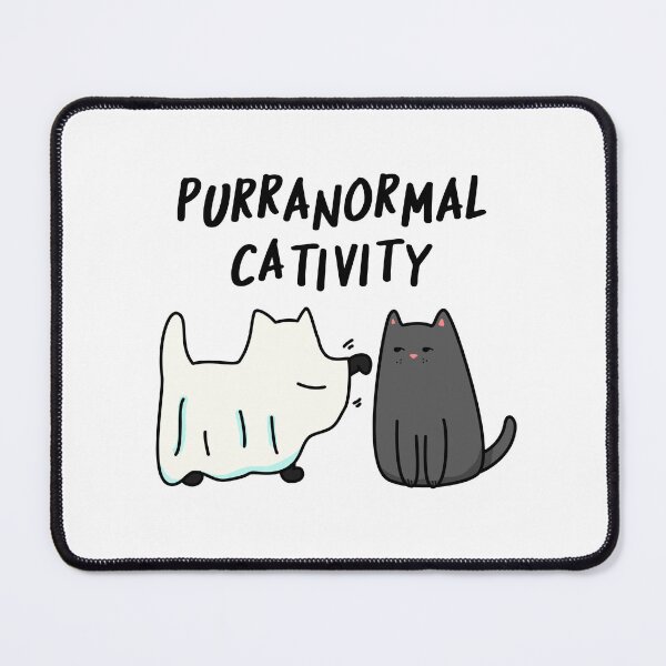 Item preview, Purranormal Cativity Funny Halloween Cat Puns designed and sold by punnybone.