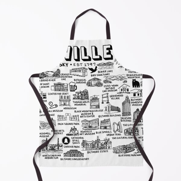 Item preview, Asheville Map Art designed and sold by fiberandgloss.