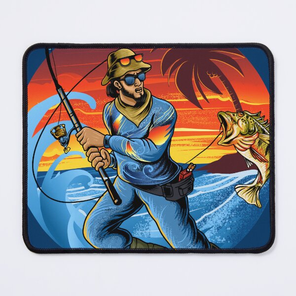 Item preview, fishing man in the sea designed and sold by TFX Creative.