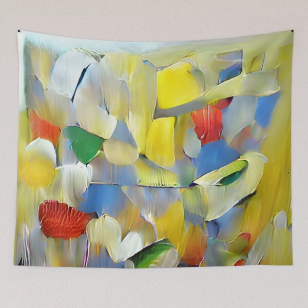 Item preview, colorful abstract modern minimal oil canvas original art  designed and sold by Surrealarts727.