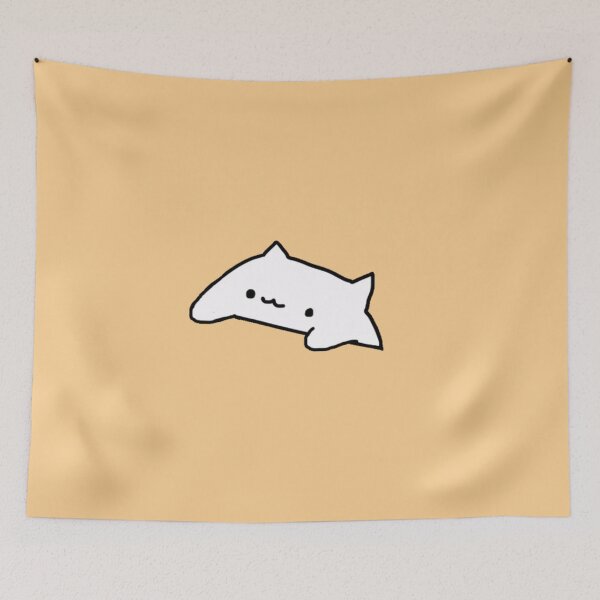 Item preview, Cute pastel yellow bongo cat designed and sold by sunii-berry.