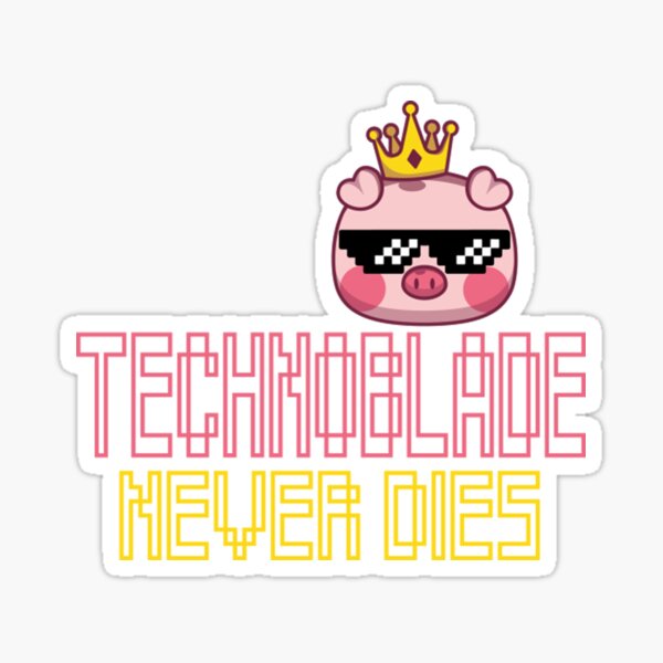 Technoblade Never Dies Cosplay Video Gamer Merch Sticker for Sale by  JustinshiMah