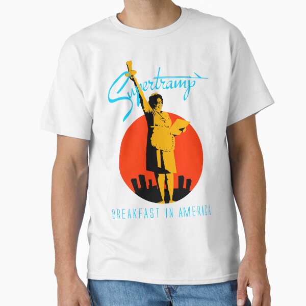 Item preview, Supertramp Breakfast in America T-Shirt /  Orange Clear  designed and sold by Retro Prog TShirt.