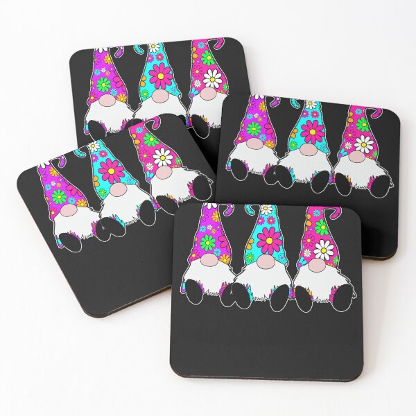 Item preview, 3 Hippie Gnomes Daisy Hat Retro Peace Groovy designed and sold by funnytshirtemp.