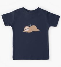 Kawaii Cute Lazy Sloth Kids T-Shirt