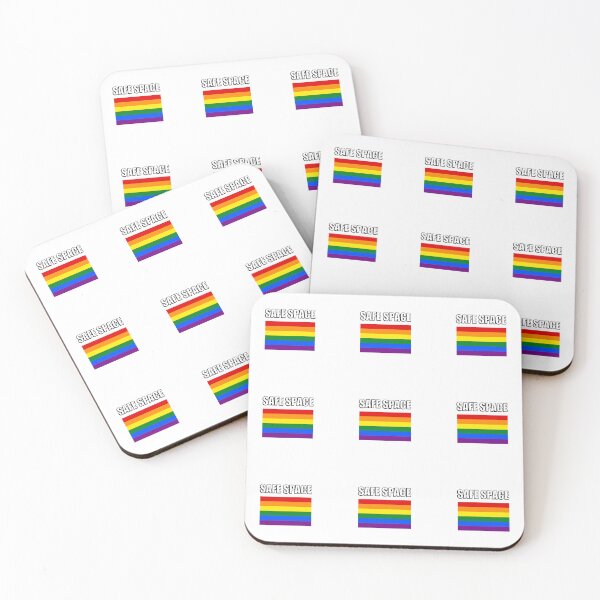 Item preview, LGBTQIA SAFE SPACE rainbow flag sticker packs - pride packs designed and sold by Inspirationmotivation.