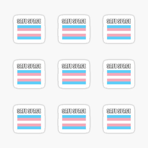 Artikel-Vorschau von Transgender Safe Space-Aufkleberpaket mit 9 Transgender-Flaggen – Pride-Pakete, designt und verkauft von Inspirationmotivation.