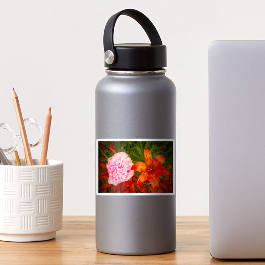 Peony and Tiger Lily Sticker