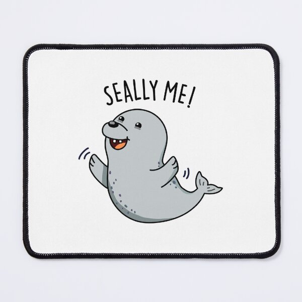 Item preview, Seally Me Funny Seal Puns designed and sold by punnybone.