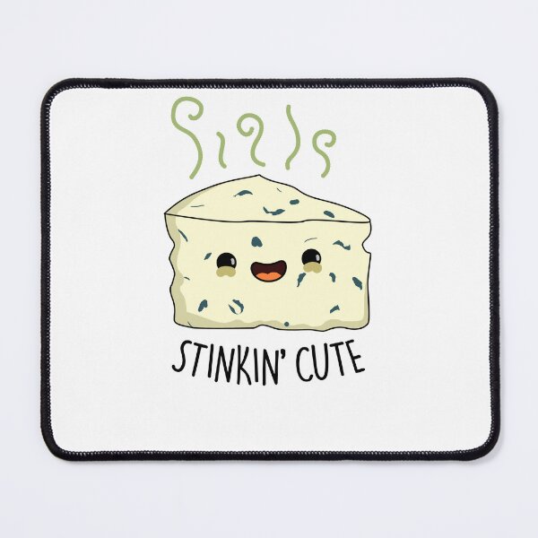 Item preview, Stinkin Cute Funny Cheese Puns designed and sold by punnybone.