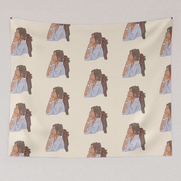Item preview, Watercolor summer-aesthetic girl designed and sold by arterburnandco.