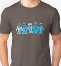 Camiseta ajustada Soldados analógicos (azul)
