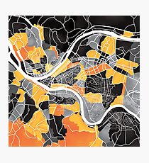 Pittsburgh Map Photographic Print