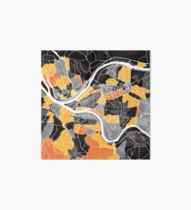 Pittsburgh Map Art Board