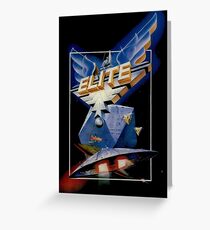 Elite Retro Game Design Greeting Card