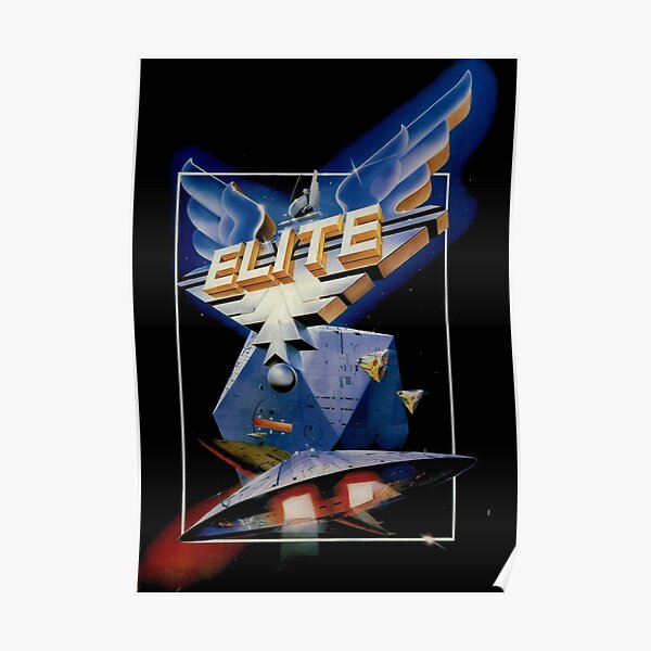 Elite Retro Game Design Poster