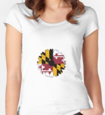 Maryland Black Eyed Susan Women's Fitted Scoop T-Shirt